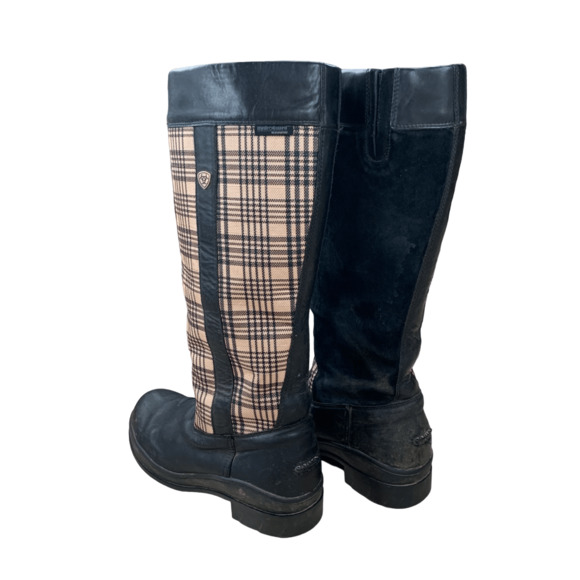Ariat Windermere Plaid Baker Tall Boots in Black - Woman's 11B - Picture 2 of 14
